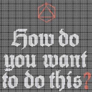 DnD Dungeonmaster Quote Cross Stitch Pattern