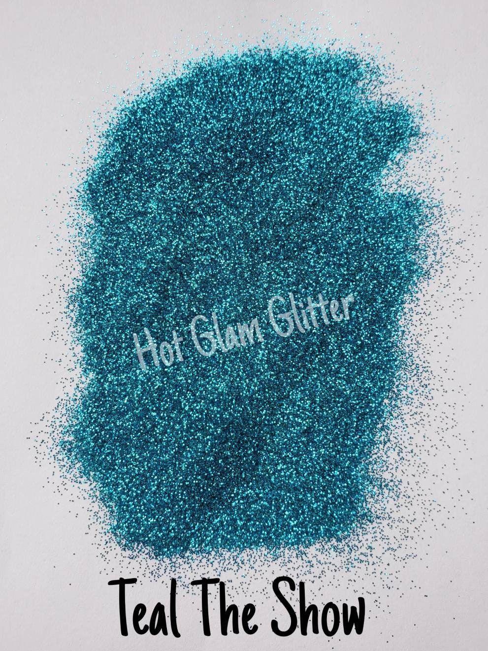 Caribbean Teal Glitter, Cosmetic Grade Semi-sheer Glitter