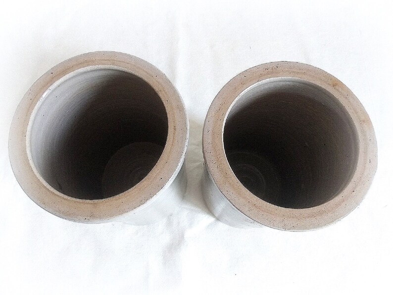 Set of 2 ancient preserving jars with lids and closures image 5