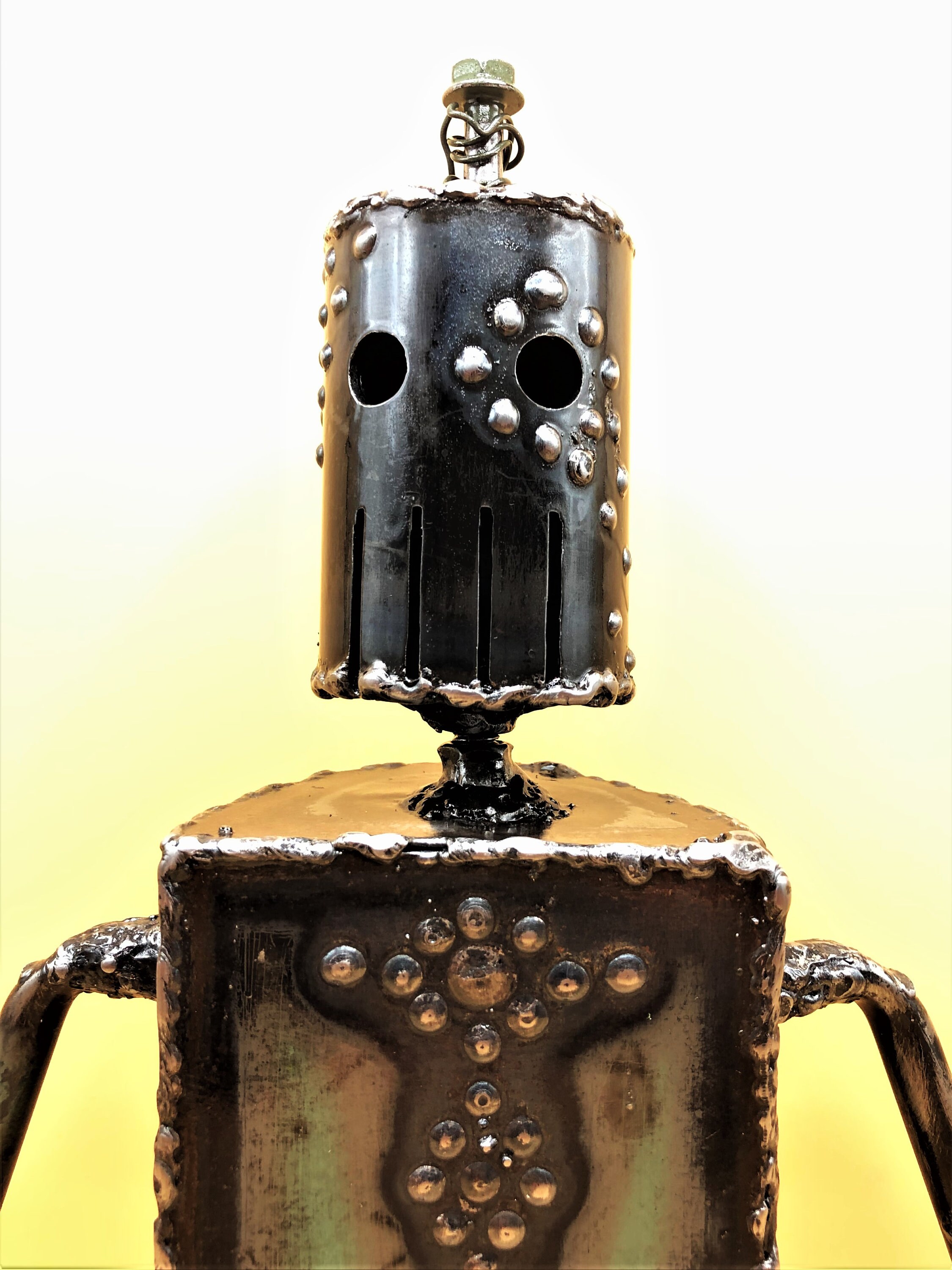 Robot Zombie 111, A Metal Welded Sculpture, A Design Expert