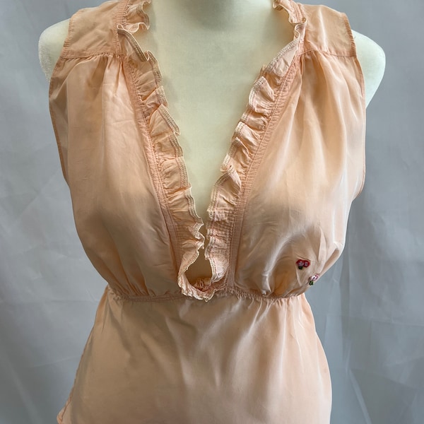 Vintage repurposed 1930's nightgown camisole