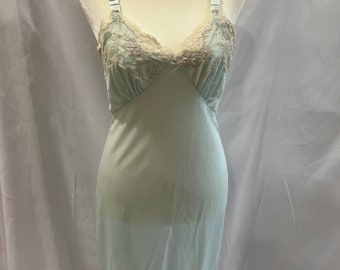 Vintage 1950/60's blue slip dress