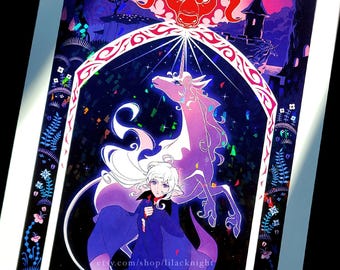 The Last Unicorn Holographic Art Print