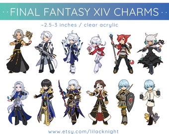 RETIRING FFXIV Acrylic Charms