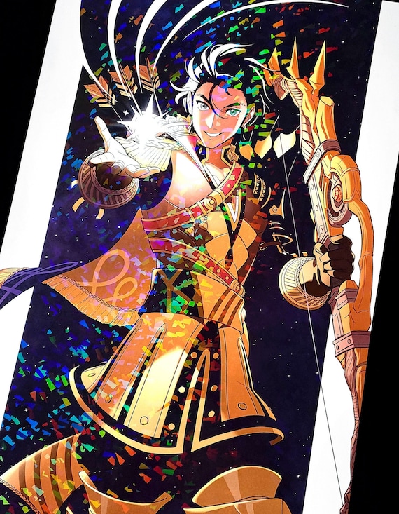 Fire Emblem: Three Houses - Claude Star Holographic Large Art Print
