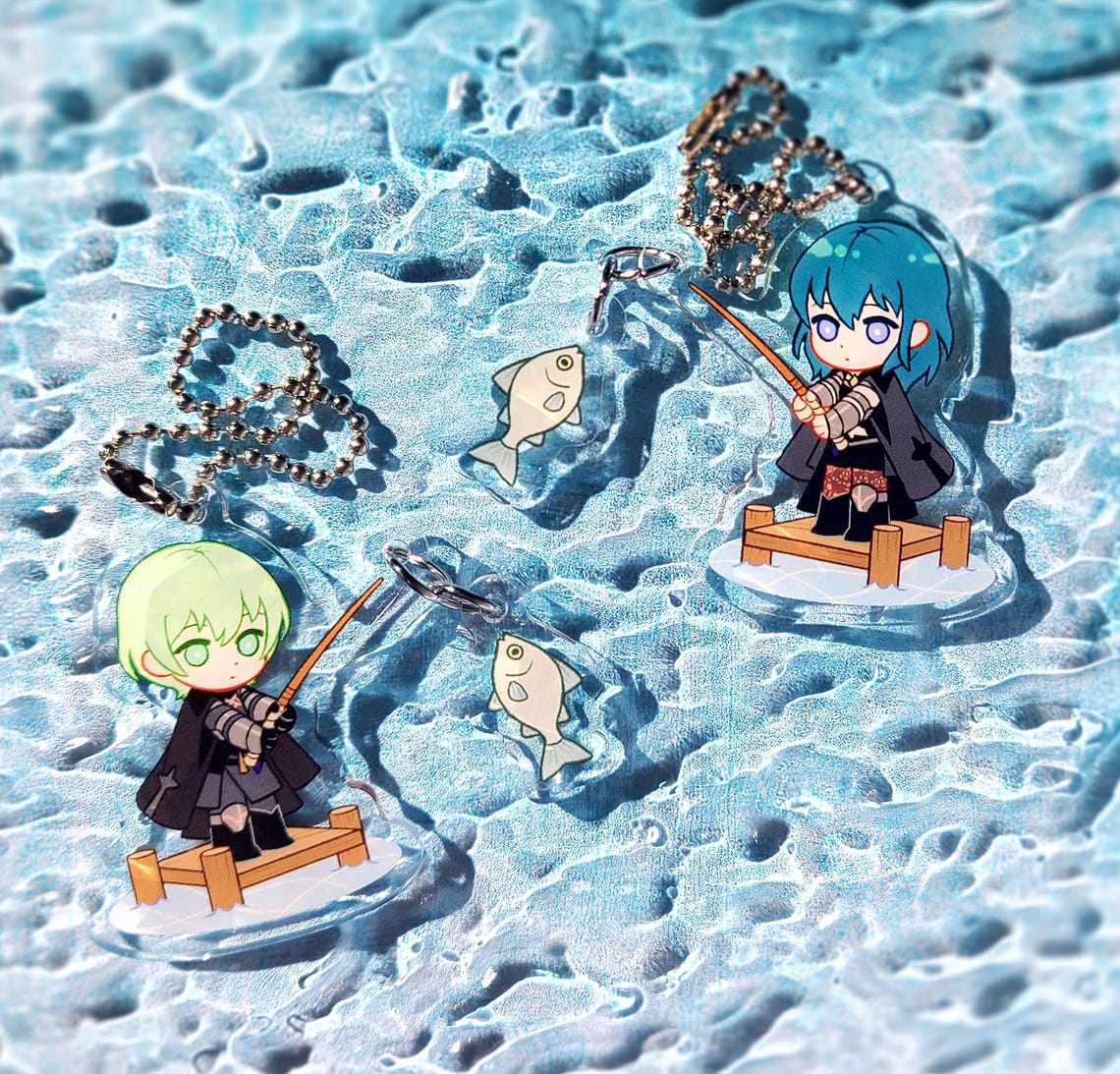 Fire Emblem: Three Houses - Byleth Fishing Acrylic Charms - Etsy