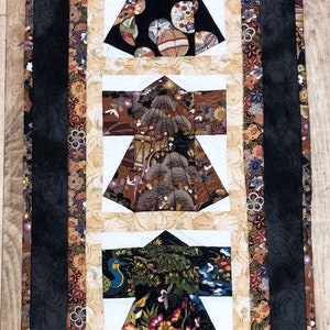 Kimono-Wandbehang-Muster - Papier genäht