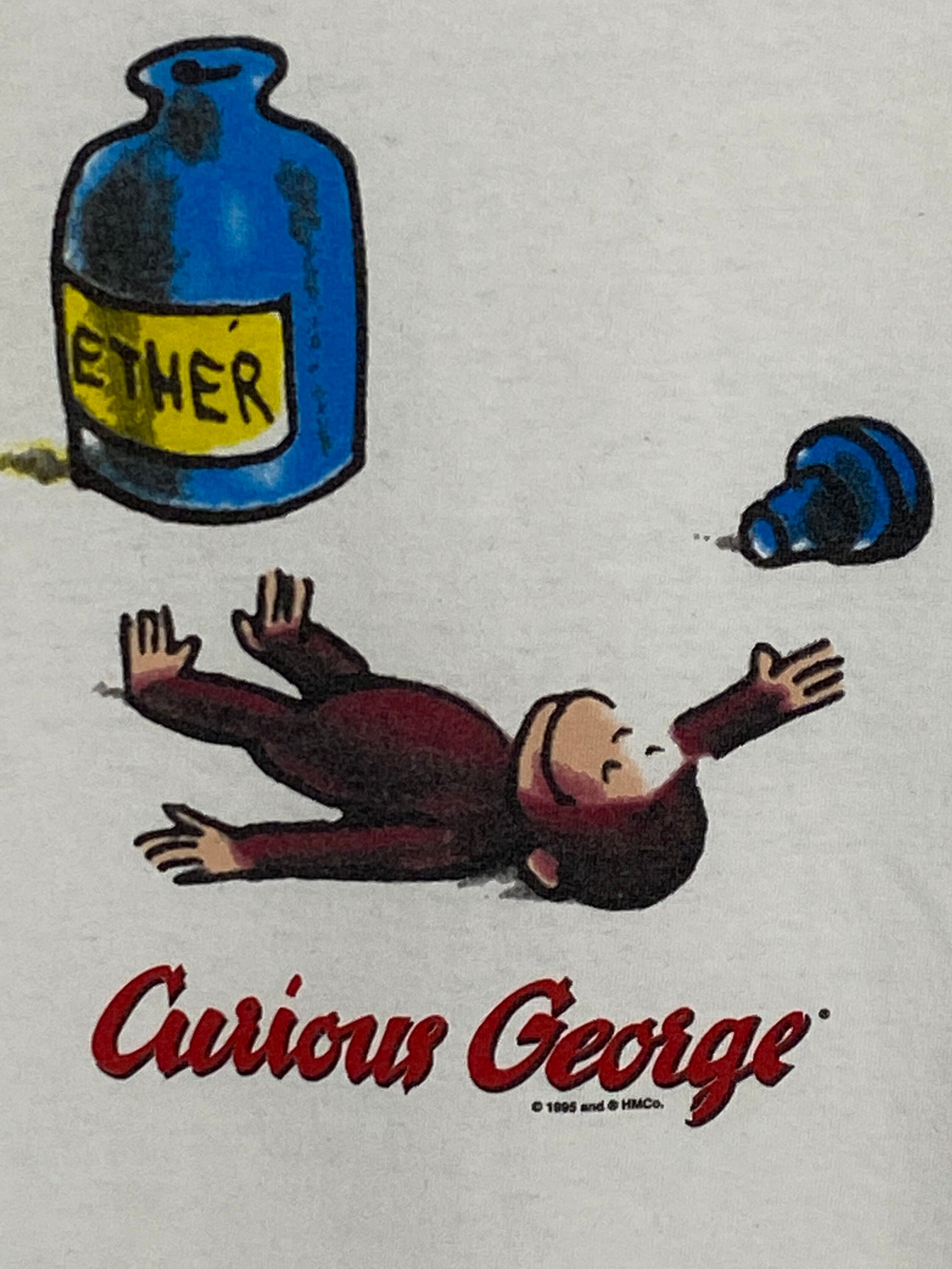 Vintage 90s Curious George Ether T 