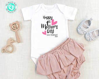 First Mothers Day Onesie Happy Mothers Day Onesie Girl Mothers - Etsy