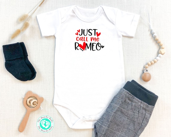 24 Months Boys Or Girls Newborn Just Call Me Romeo Valentines Day Baby Onesies/® Bodysuit