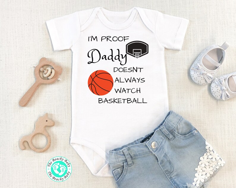 Basketball Onesie® Daddy Doesn't Always Watch Basketball Etsy