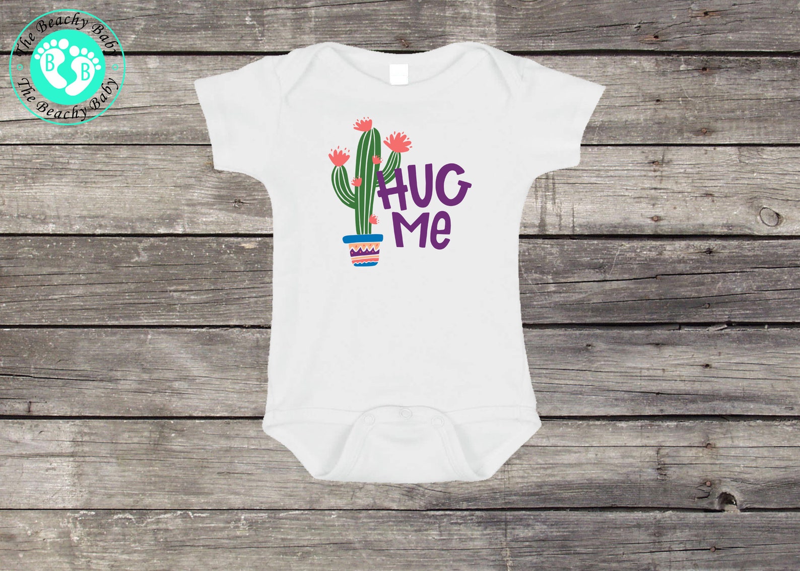 Hug Me Baby Onesie® Funny Cactus Baby Romper Funny Cactus | Etsy