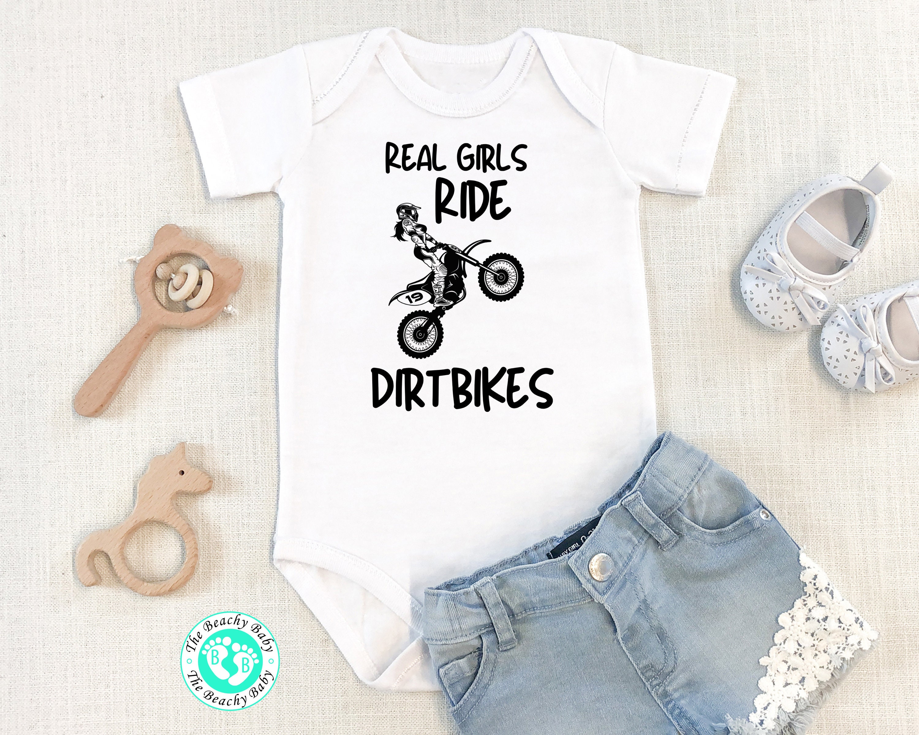 DIRT BIKE BODYSUIT, Crawl Walk Ride, BABY MOTOCROSS ROMPER, MOTOCROSS  APPAREL