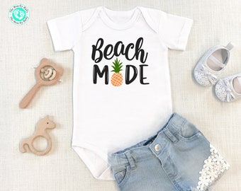 Beach Oneise- Beach Mode Onesie- Baby Girl Shower Gift- Newborn Girl Gift- Newborn Girl Onesie- Baby Shower Girl Gift- Infant Girl Gift