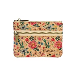 Veggees® Florina XS | pequeña cartera de corcho / billetera vegana para mujeres