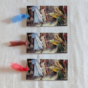 Reach of Faith Bookmarks, Touch the Hem of Jesus Garment, Original art by Shannon Wirrenga, Set of 6