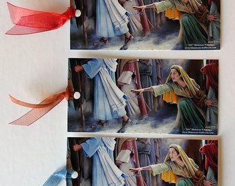 Reach of Faith Bookmarks, Touch the Hem of Jesus Garment, Original art by Shannon Wirrenga, Set of 6