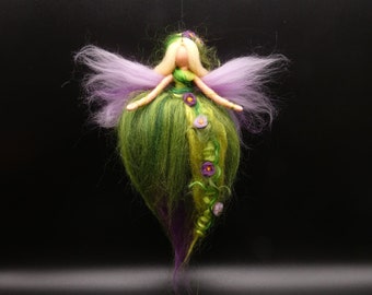 Beltane flower elf spring fairy felt angel angel seasonal figure felt fairy fairytale wool