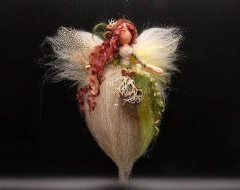 Forest fairy, forest elf, shaman, fairytale wool, forest guardian, incense, annual cycle goddess
