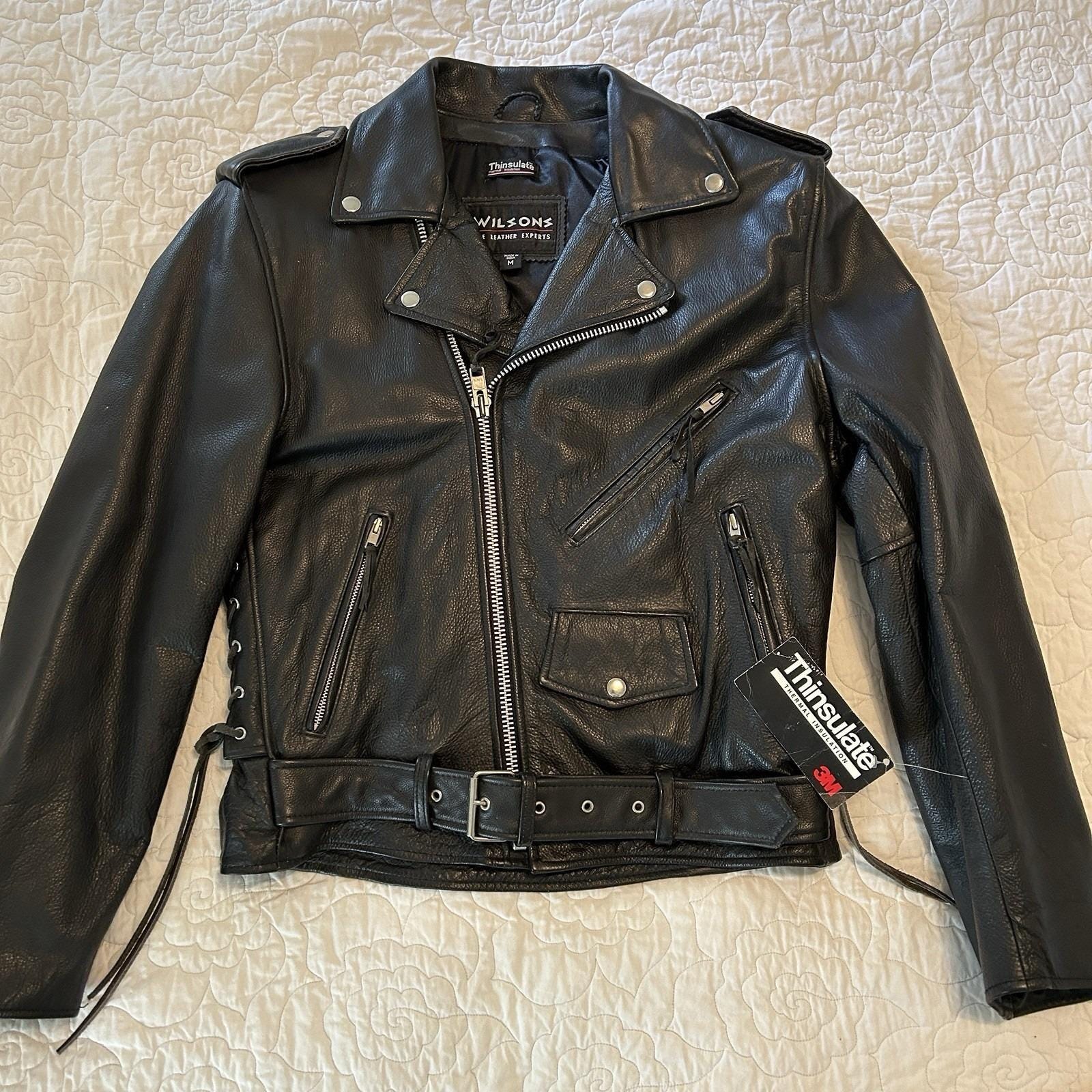 Vintage 90s Wilson Leather Jacket - Etsy