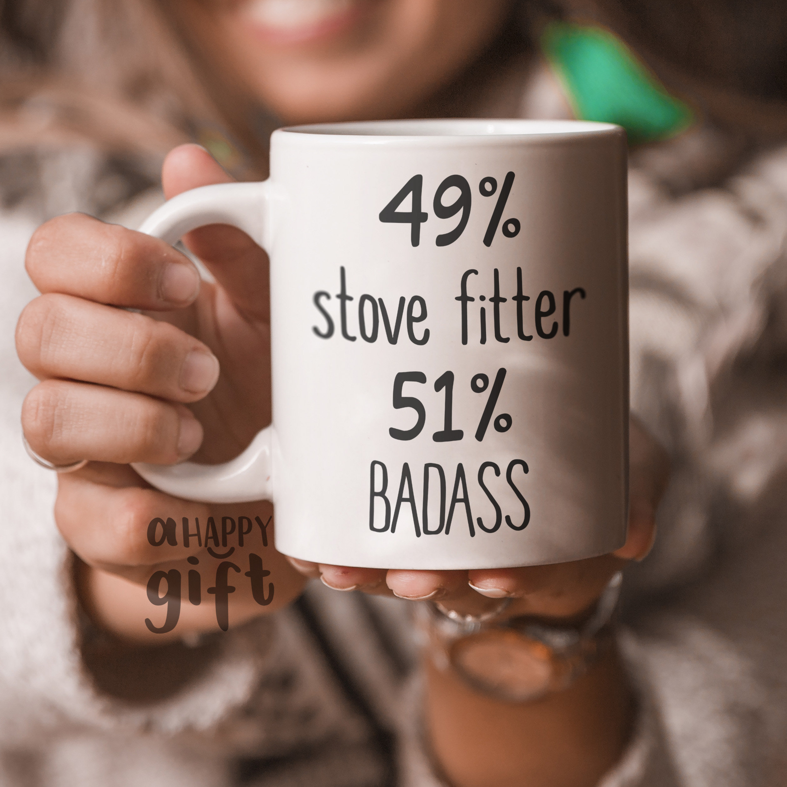 Stove Fitter Mug 49% Stove Fitter 51 Percent Badass Funny - Etsy