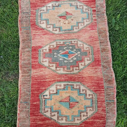 1.9x2.10 ft, Turkish small rug, Oushak small rug, Oushak rug, Turkish rug, small shops rug, vintage small rug, handmade rug, Village rug, wool rug
