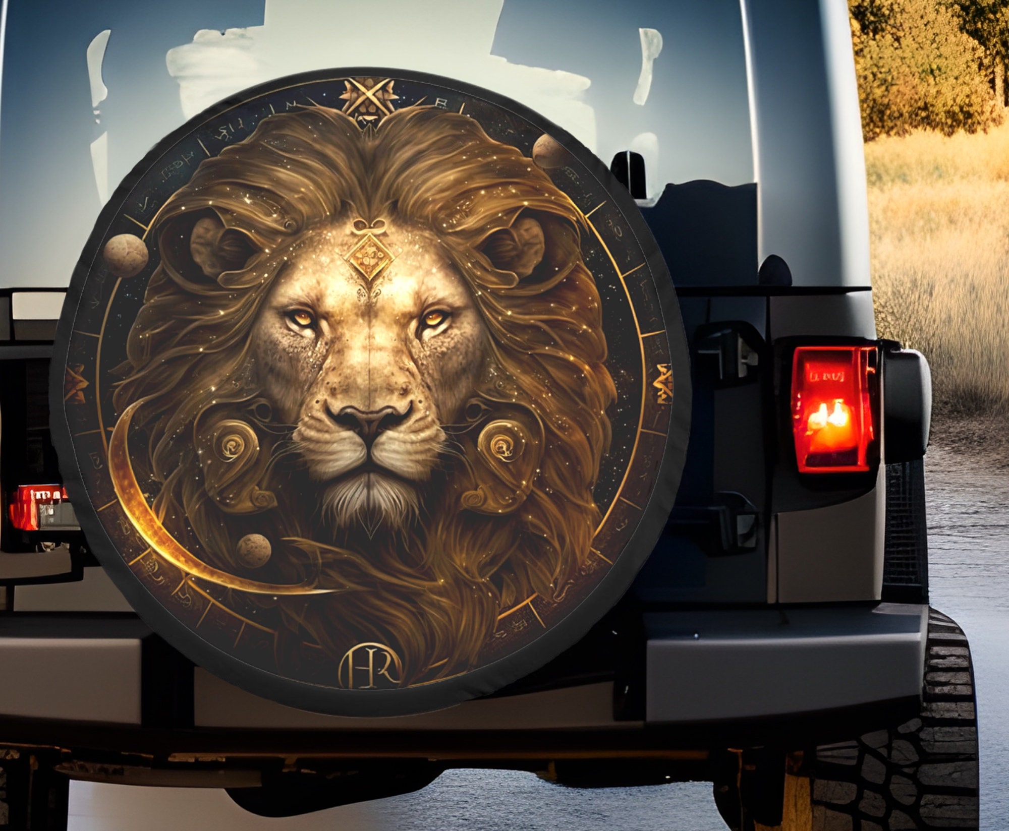 Cows Curiosity Tire Cover 14 inch Waterproof Dust-Proof Universal Spare Tire Wheel Cover Fit for Jeep RV SUV Camper Trailer Accessories - 1