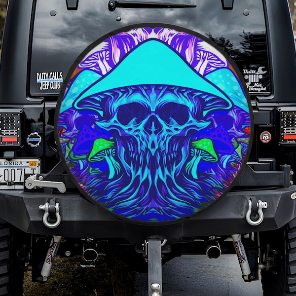Jeep Tire Cover Mushroom Etsy