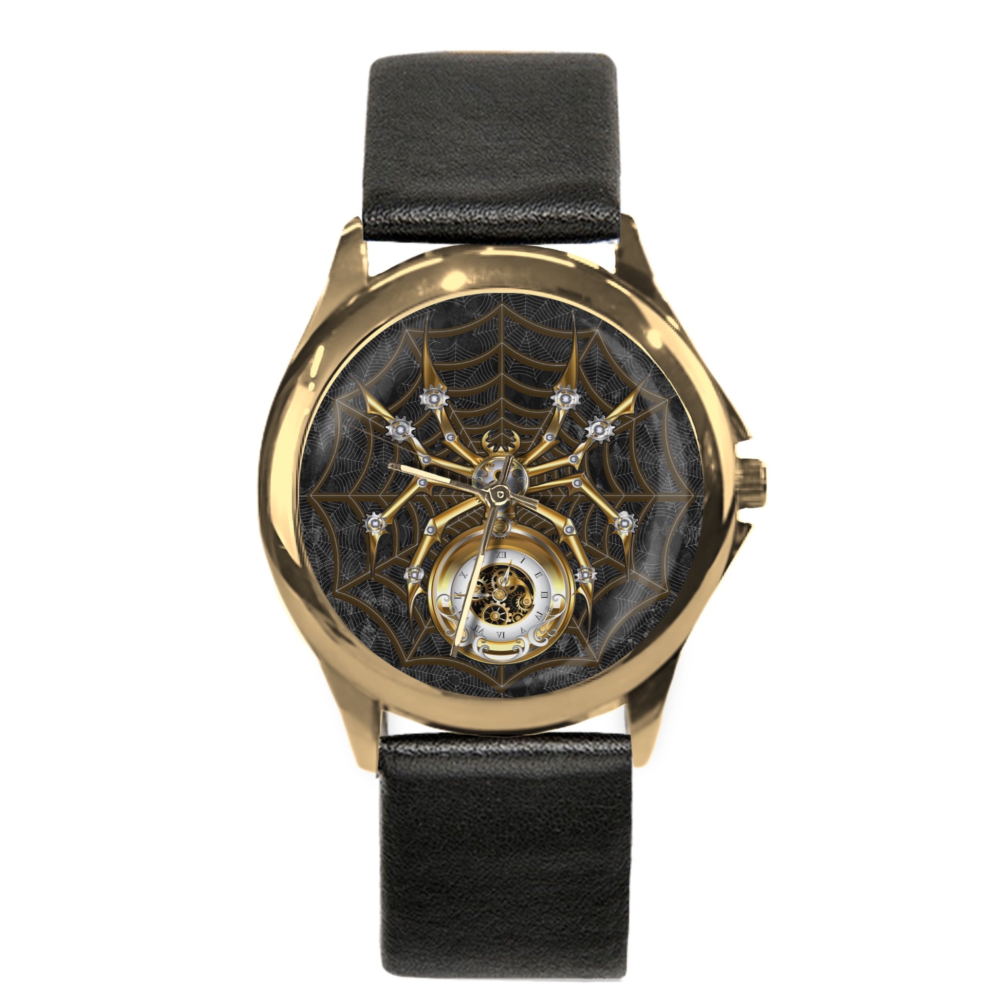 Spider Watch Unique Watches Steampunk Spider Unisex Wristwatch Steampunk Watch Spider Gift Watches for Women or Men 4 Watch Choices Etsy
