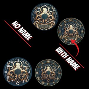 Octopus Watch: Personalized Stainless Steel & Leather Timepiece image 2