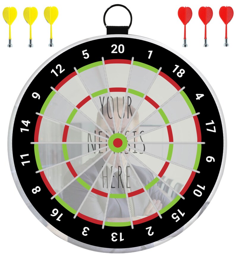 Personalized Gifts Game Room Dart Board Custom Bar Game Etsy