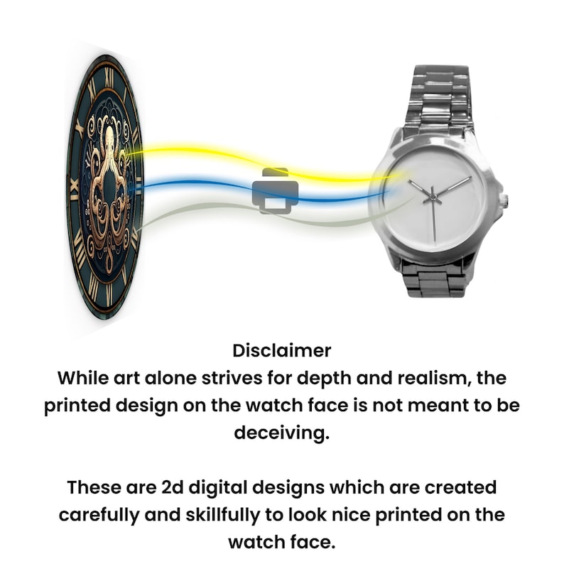 Octopus Watch: Personalized Stainless Steel & Leather Timepiece image 4