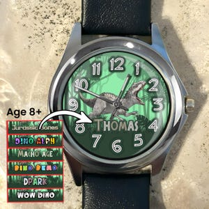 Kids Watch, Dinosaur Watch, Boys Watch, Name Watch, Personalized Gift, Cartoon Watch, Watch for Son, Watch for Daughter, Kids Birthday Gift