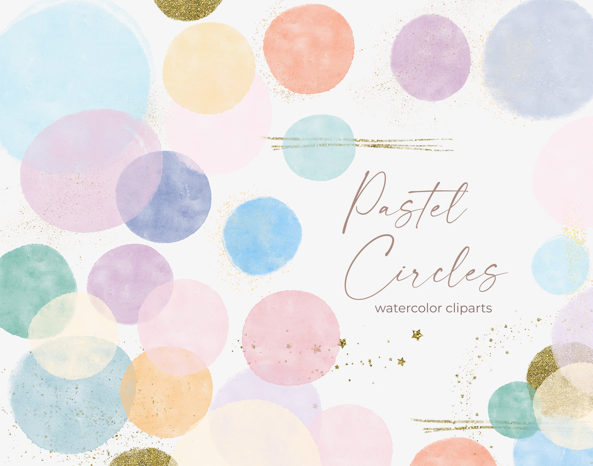 Pastel Circles Png - Etsy