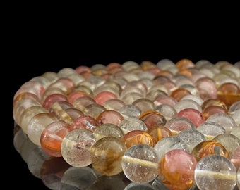 1 Strand 8x5mm Brown Fire Cherry Quartz Faceted Rondelle Spacer Beads 15" HH9320 1 Strand 8x5mm Brown Fire Cherry Quartz Faceted Rondelle Spacer Beads 15" HH9320
