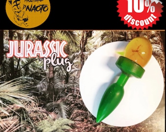 Plug in Ornamental Resin - Jurassic Park - glows in the dark