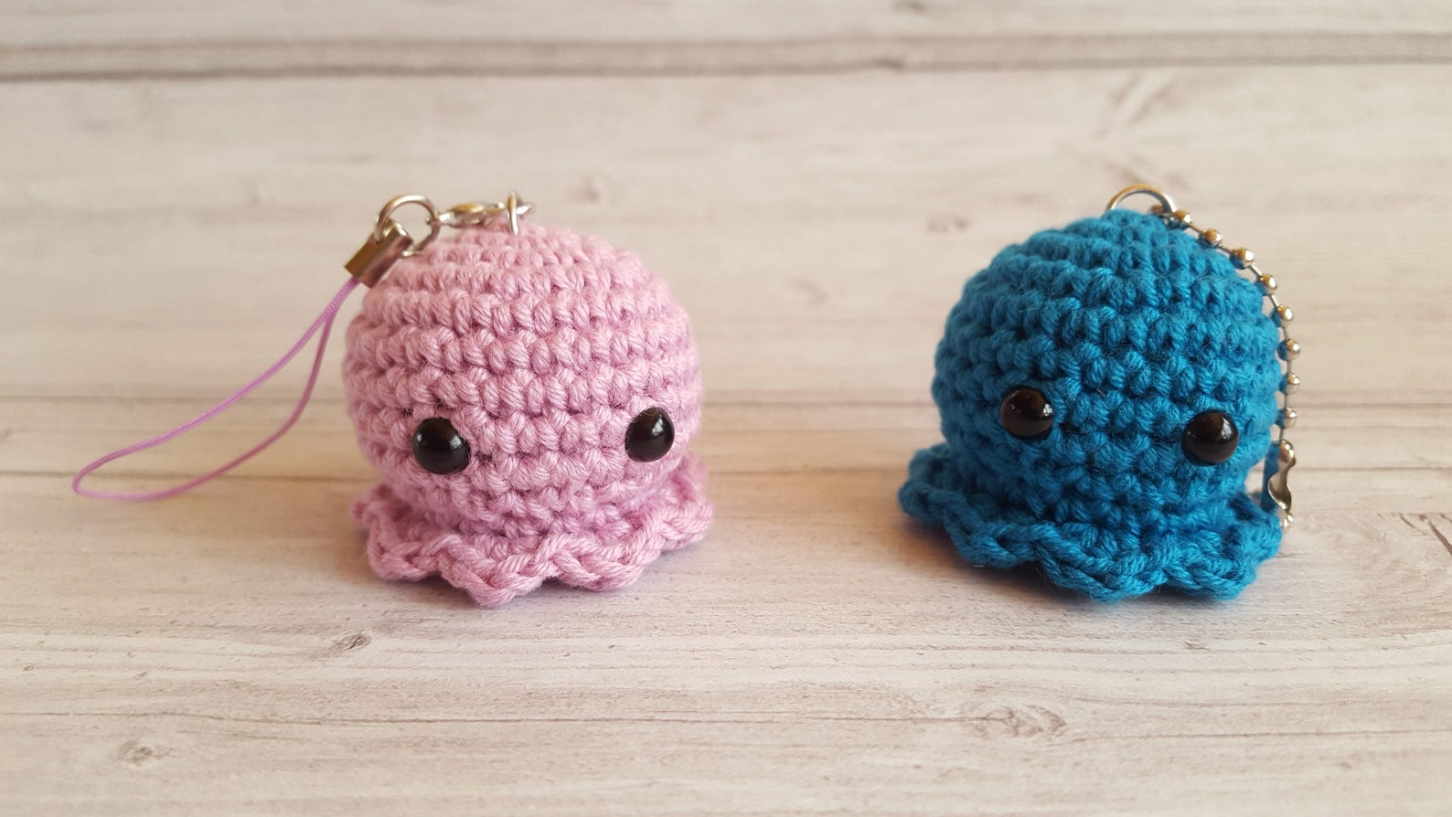 Crochet mini jellyfish pdf pattern Sea animal plushie Etsy