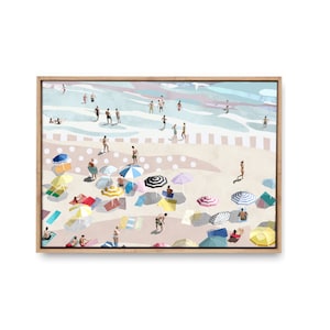 Fancy a dip?, canvas print, abstract art, coastal art, living room art, beach art, original artwork, Australian artist, ocean print