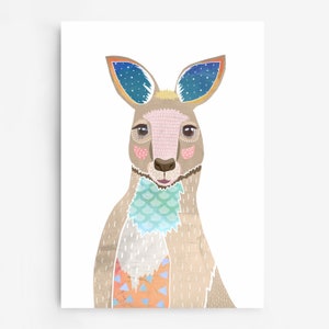 Set of 3 prints, Australian native print set, native animal print, koala print, kangaroo print, echidna print, wall decor, print set image 4