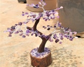 Amethyst Reiki Tree Natural Healing Gemstone Crystal Money Tree for Good Luck Home Decor Gift