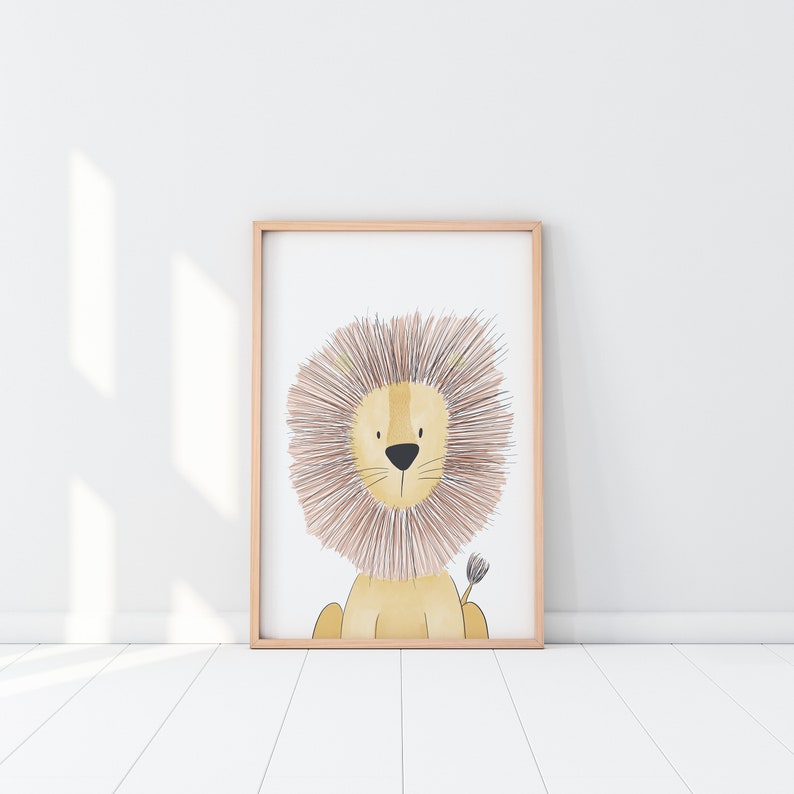 Safari Nursery Prints Animal Nursery Wall Art Nursery Print Etsy