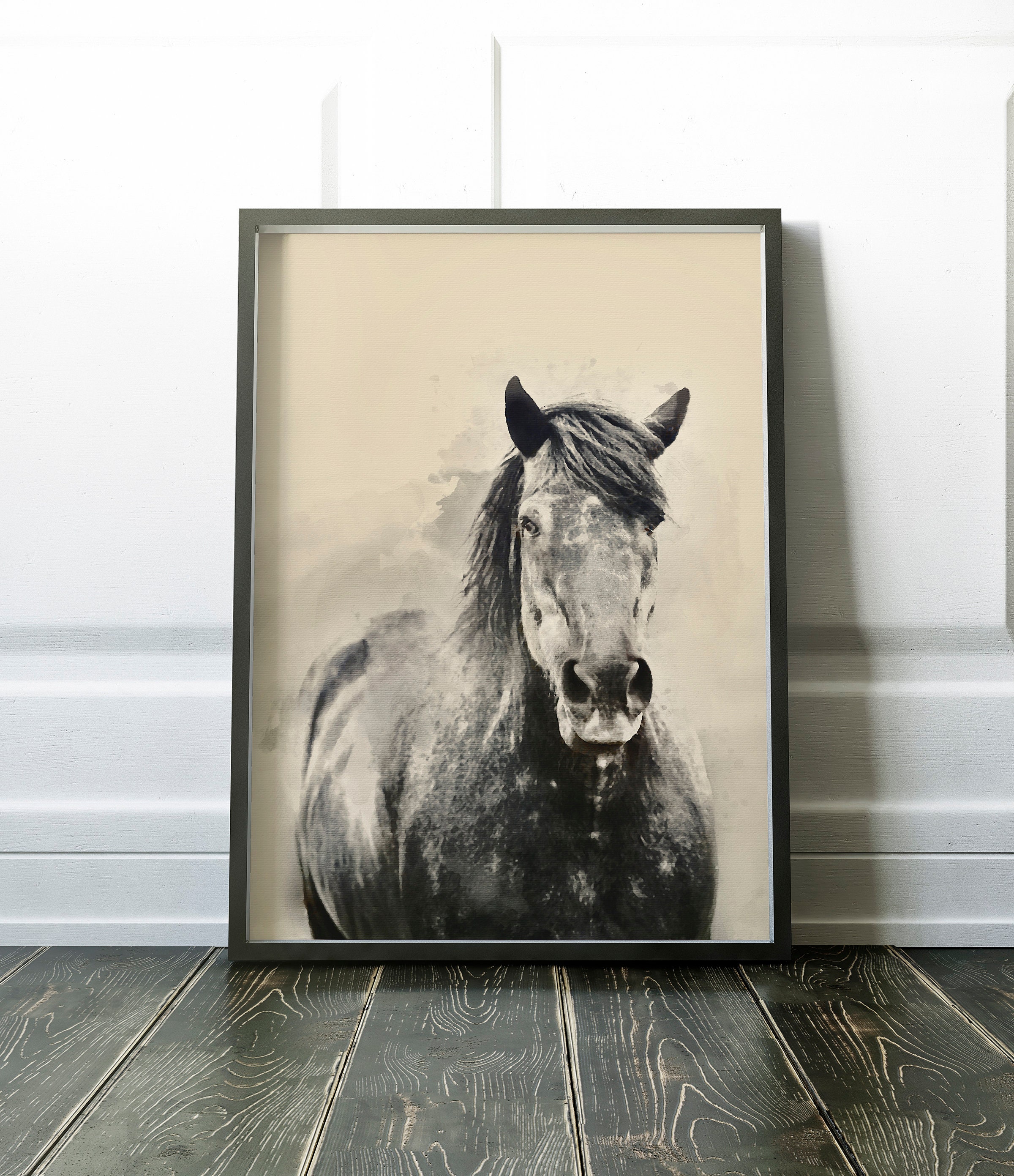 Horse Print Horse Wall Art Horse Art Large Print Etsy
