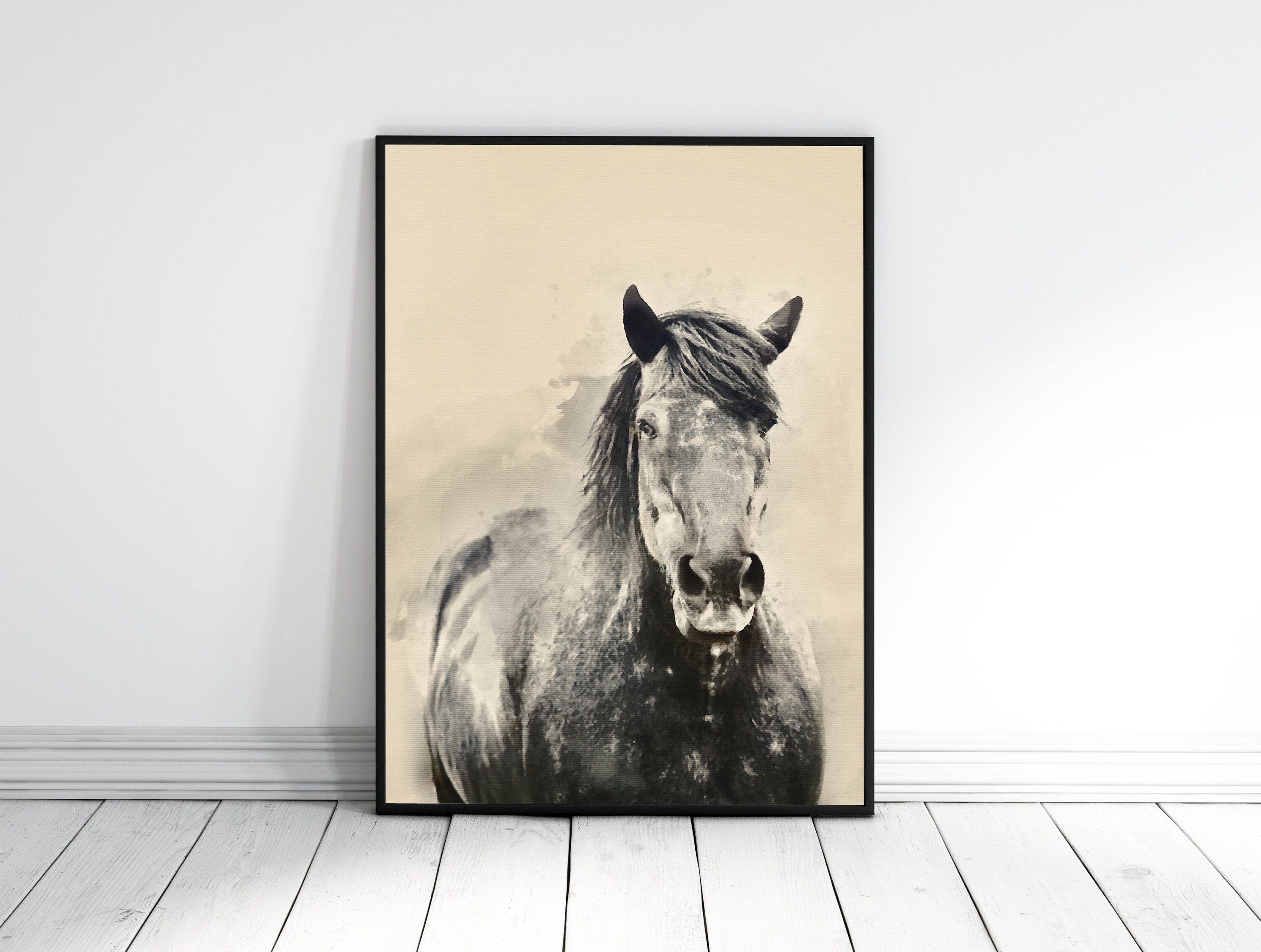 Horse Print Horse Wall Art Horse Art Large Print Etsy