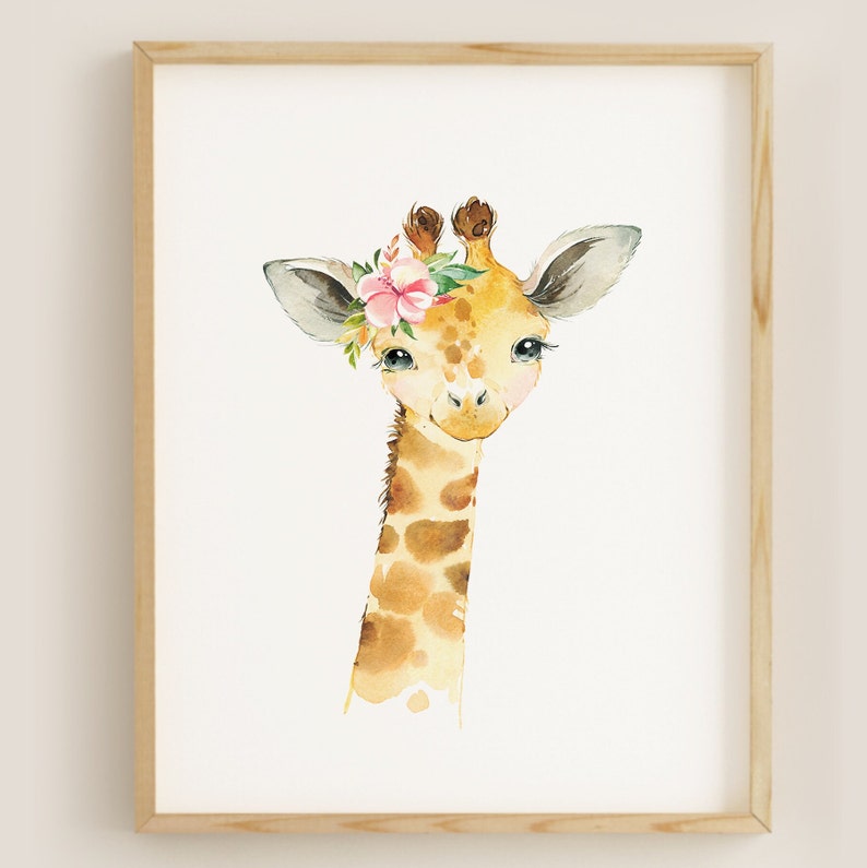 Printable Digital Safari Nursery Posters Animal Prints Etsy