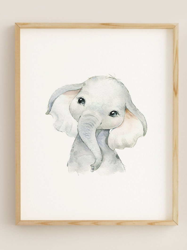 Printable Digital Safari Nursery Posters Animal Prints Etsy