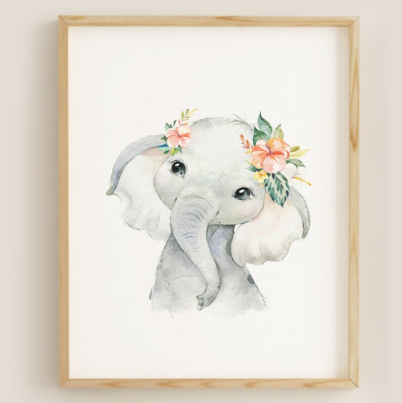 Printable Digital Safari Nursery Posters Animal Prints Etsy