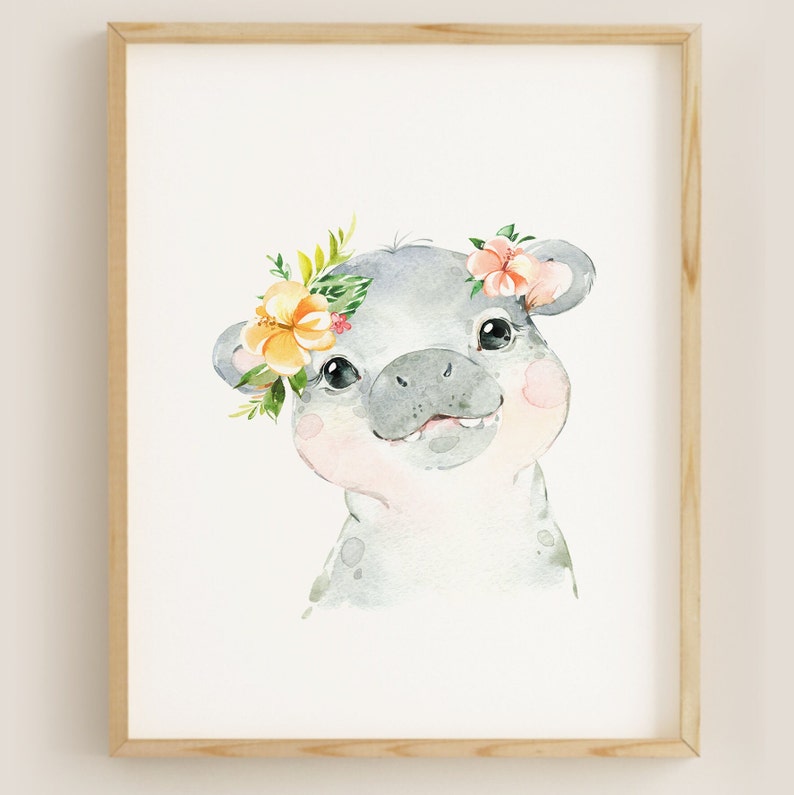 Printable Digital Safari Nursery Posters Animal Prints Etsy