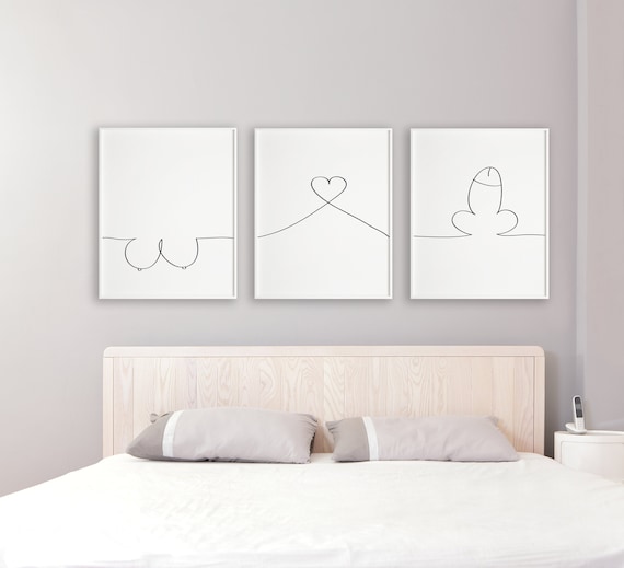 Adult Bedroom Prints, Bedroom Wall Art, Bedroom Decor, Mature ...