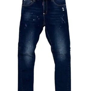 Designer Dsquared 2 Splash Distressed Denim Streetwear