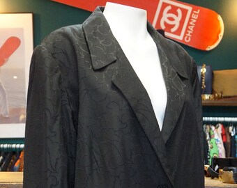 black pattern jacket,italian jacket,classics blazer,coat size large XXL,retro jacket, jacket , italian fashion